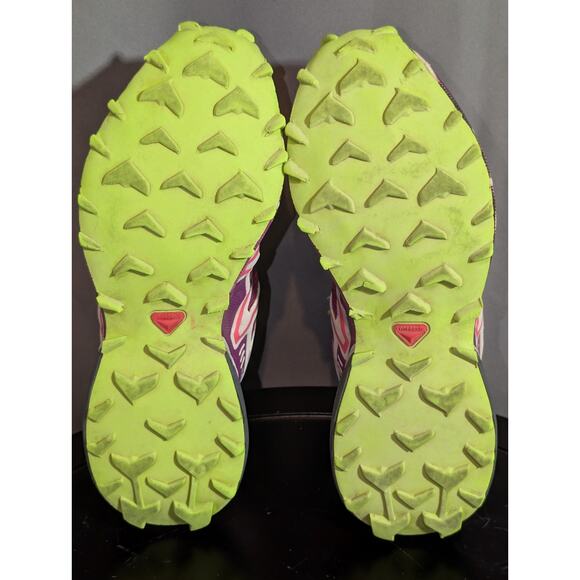 Saloman Shoes Womens 5.5 Speed Cross 3 Pink Outdoor Hiking Contagrip Clima - Picture 11 of 11